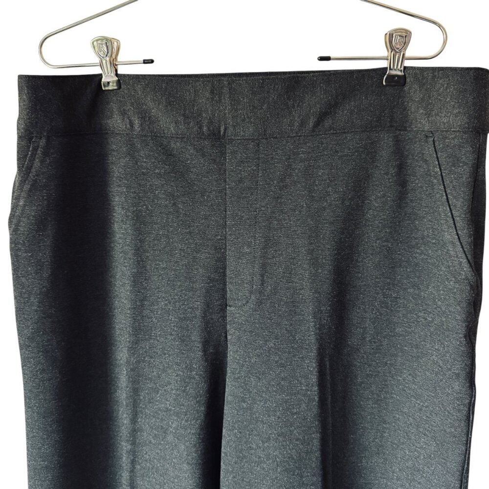 Spanx Sz 1XT Ponte Wide Leg Pant Trouser Gray Pull  On Stretch Compression Comfy - Picture 4 of 15